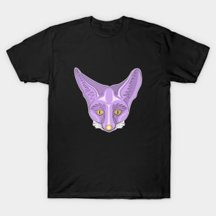 cute purple rappel fox face T-Shirt